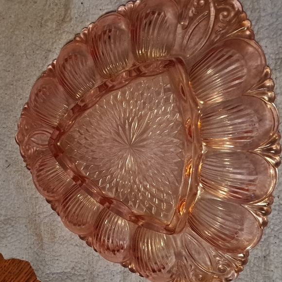 Dining Rose Depression Glass Egg Plate Poshmark